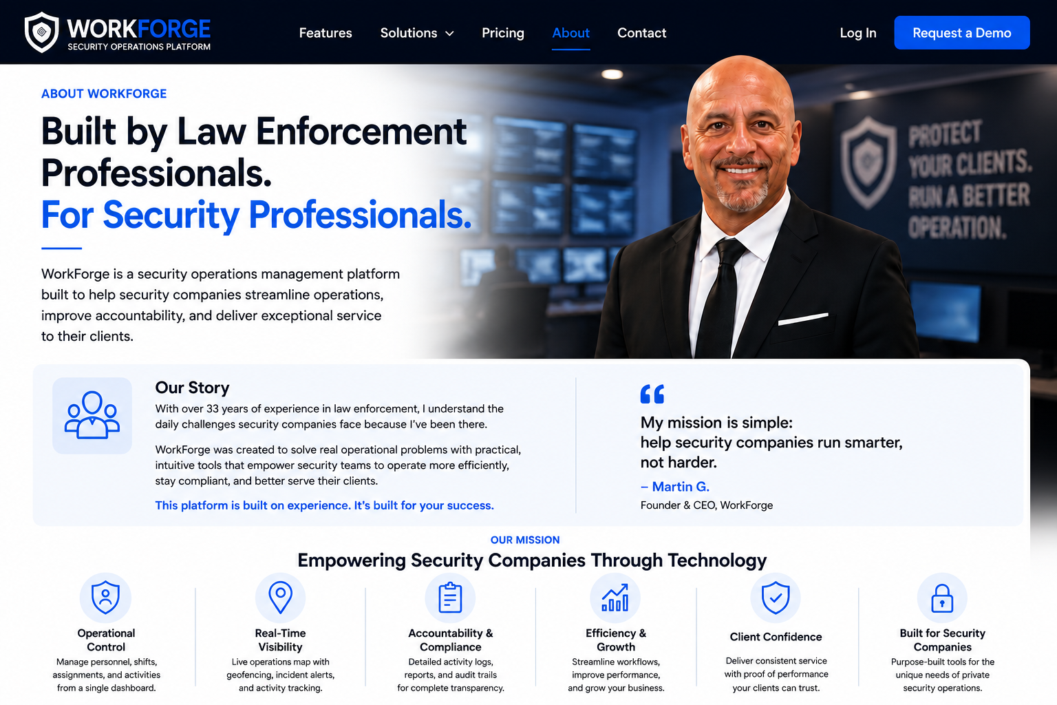 WorkForge-Dashboard Security Operations Platform